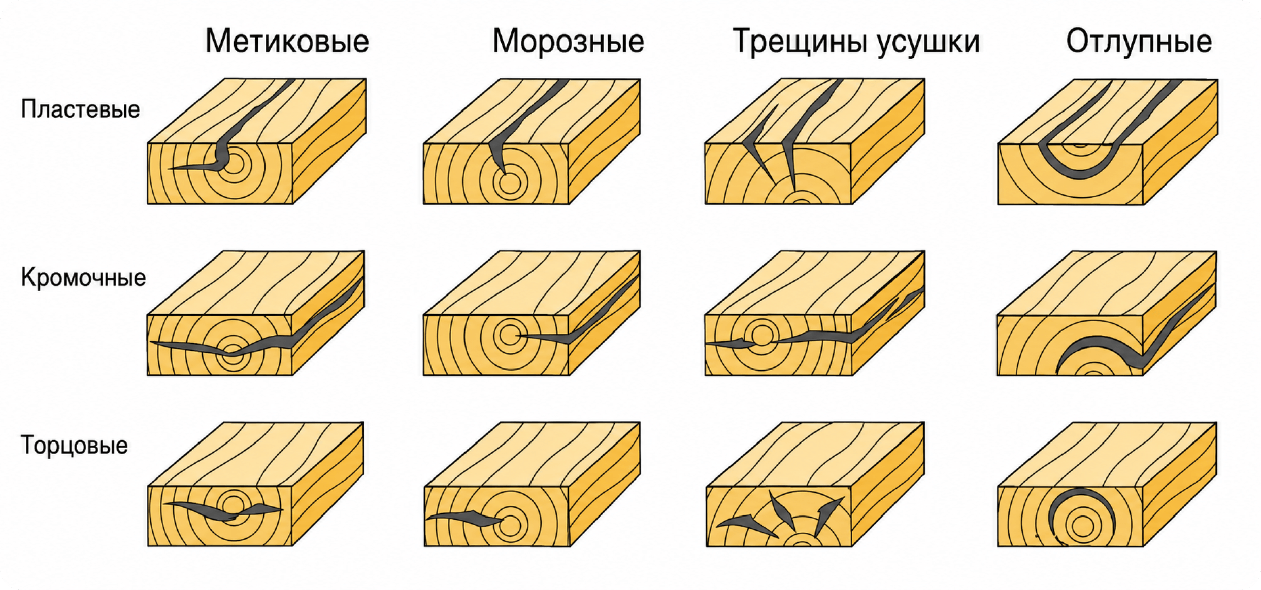 почему трескается брус в доме